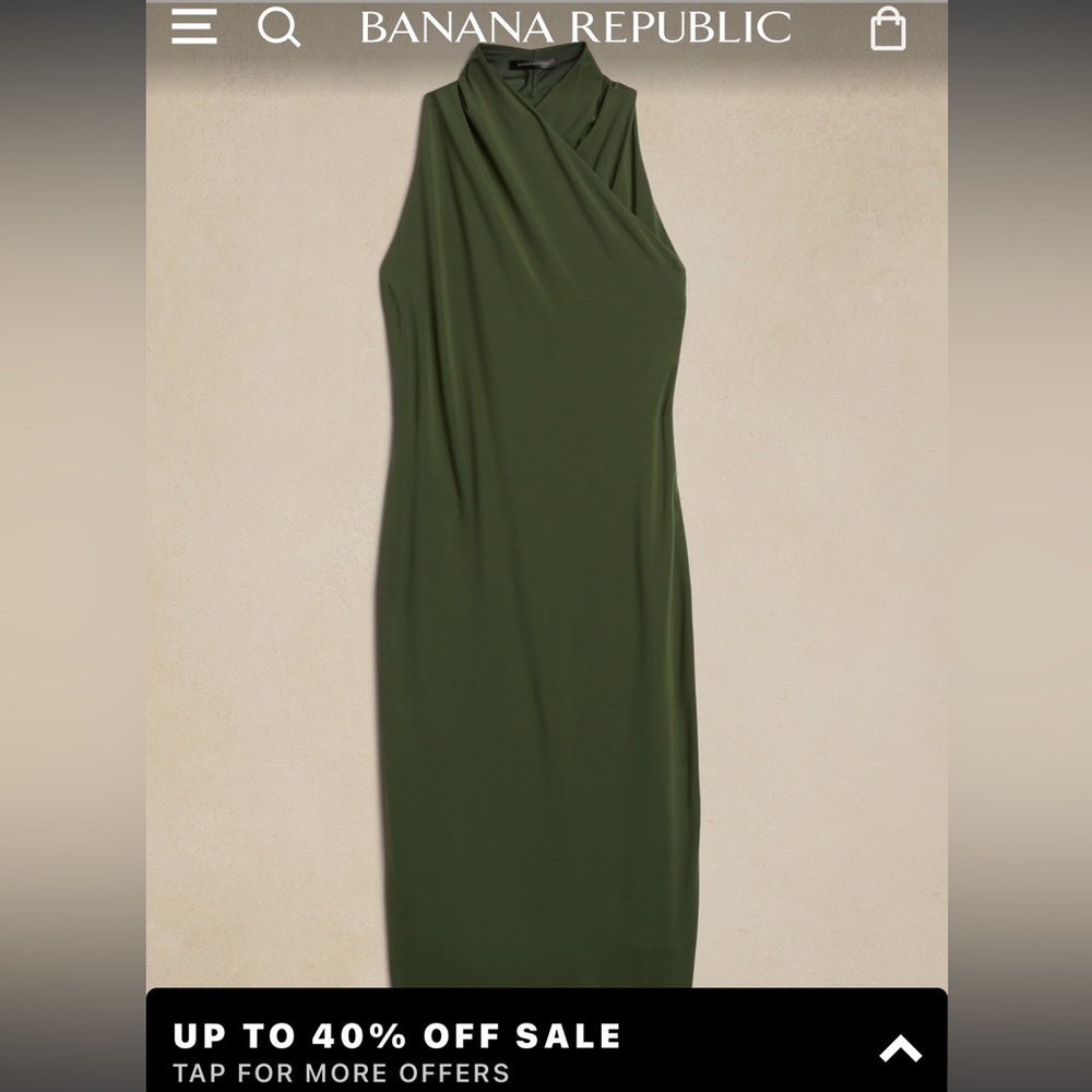 NWT Banana Republic Halter Midi Dress